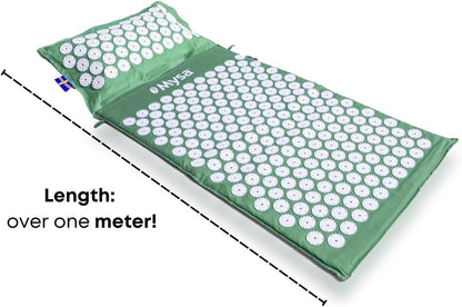 CUSCINO + TAPPETINO AGOPRESSIONE THERMO MYSA DUO: ECO FIBRA E PULA DI FARRO BIO RISCALDABILE! L'AUTENTICO SVEDESE N.1 TOP MEDRANK EU 2023 PER SCHIENA E CERVICALE|DISPOSITIVO CE DETRAIBILE! + TUTORIAL