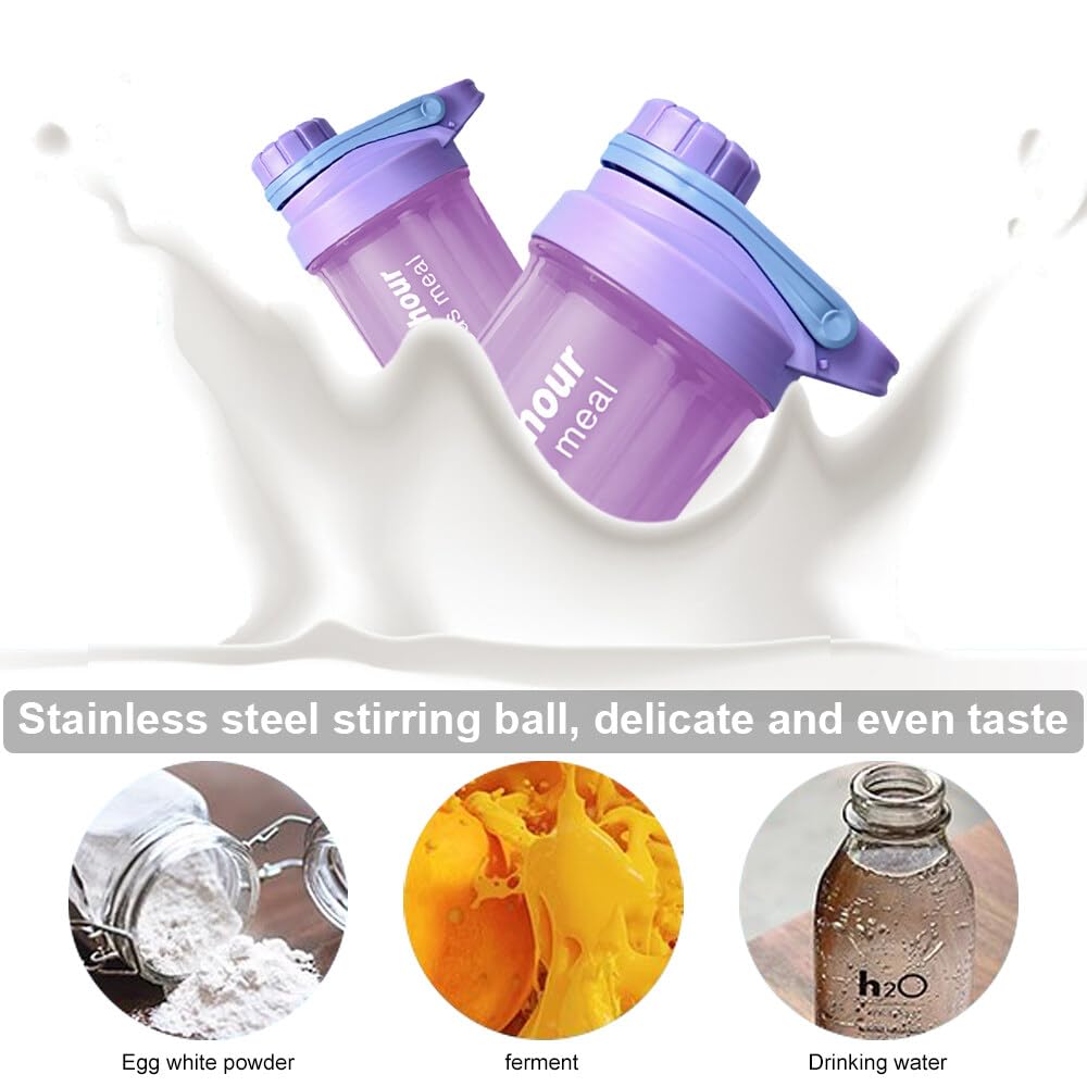 EACHPT Protein Shaker,Shaker per proteine da 600 ml per frullati di integratori,shaker per proteine con tappo a vite,setaccio e scala graduata|A prova di perdite,senza BPA