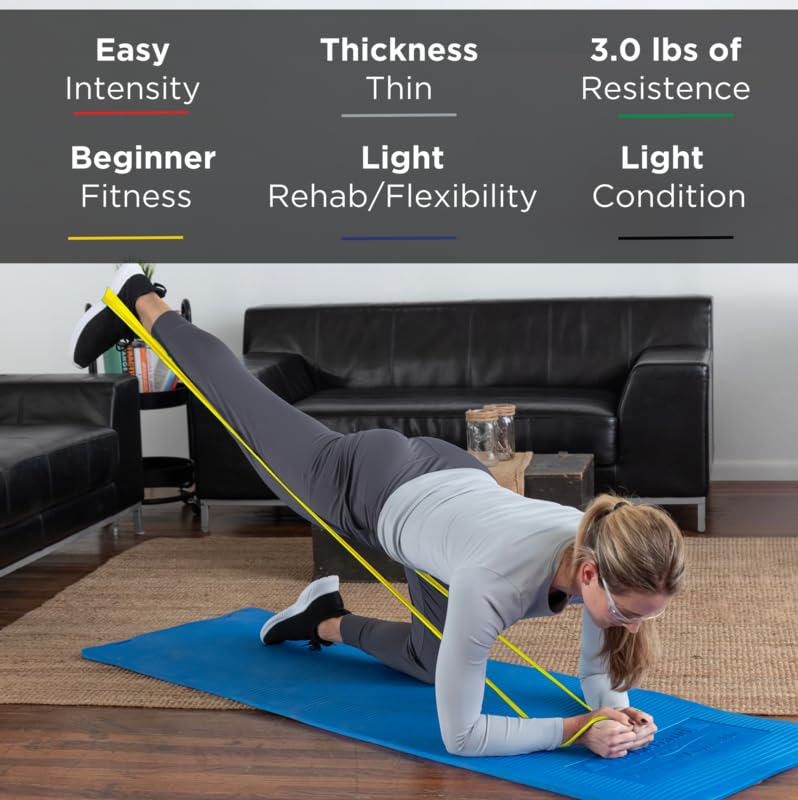 TheraBand professionale in lattice bande di resistenza per la parte superiore del corpo, parte inferiore del corpo, e Core esercitazione, fisioterapia, pilates, allenamento home-fitness inferiore e riabilitazione