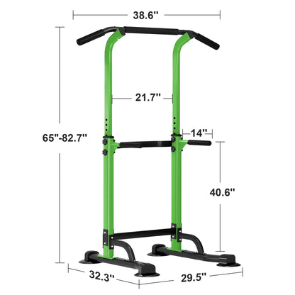 SogesHome Power Tower Stazione Multifunzionale Professionale Barra per Esercizi a Torre per Esercizi di Allenamento a casa e Palestra 75 x 82 x 165-210 cm