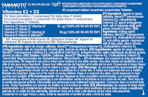 YAMAMOTO RESEARCH Vitamina K2 200mcg MenaQ7 - 60 compresse