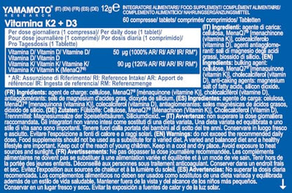 YAMAMOTO RESEARCH Vitamina K2 200mcg MenaQ7 - 60 compresse