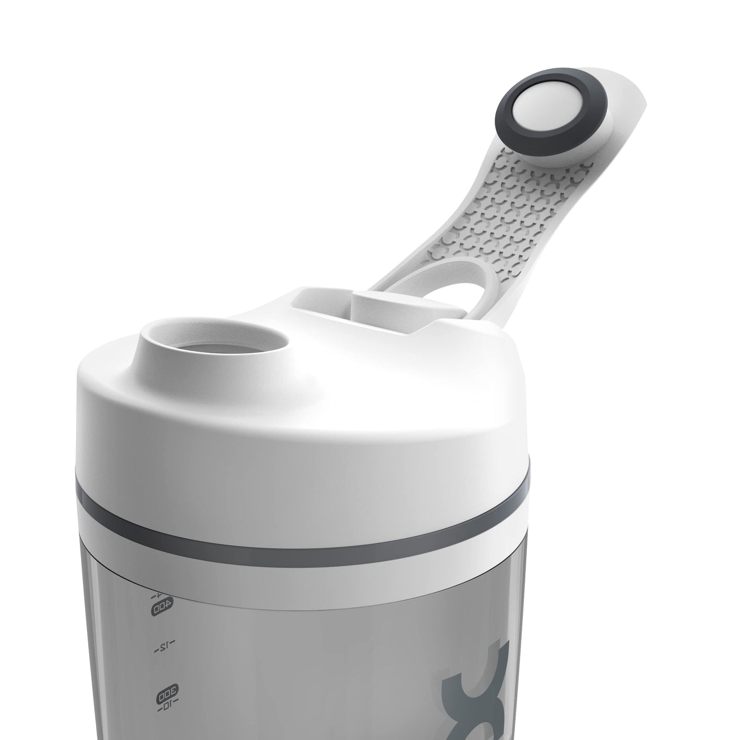 Promixx Bottiglia Originale Shaker - Alimentato a Batteria per Frullati di Proteine Lisci - Senza BPA, Tazza da 600ml (Bianco)