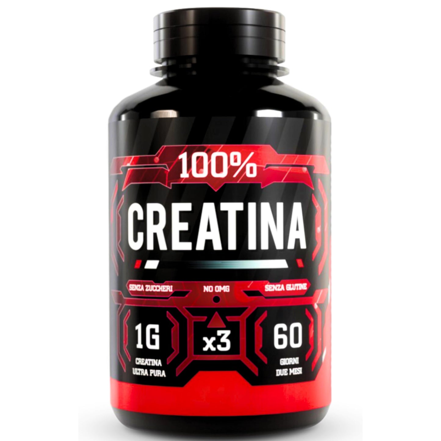 NATURALSPRINT® Creatina 180 compresse -Creatina Pura Micronizzata Monoidrata in compresse - Integratore per massa muscolare boost energetico pre e post workout - Creatine