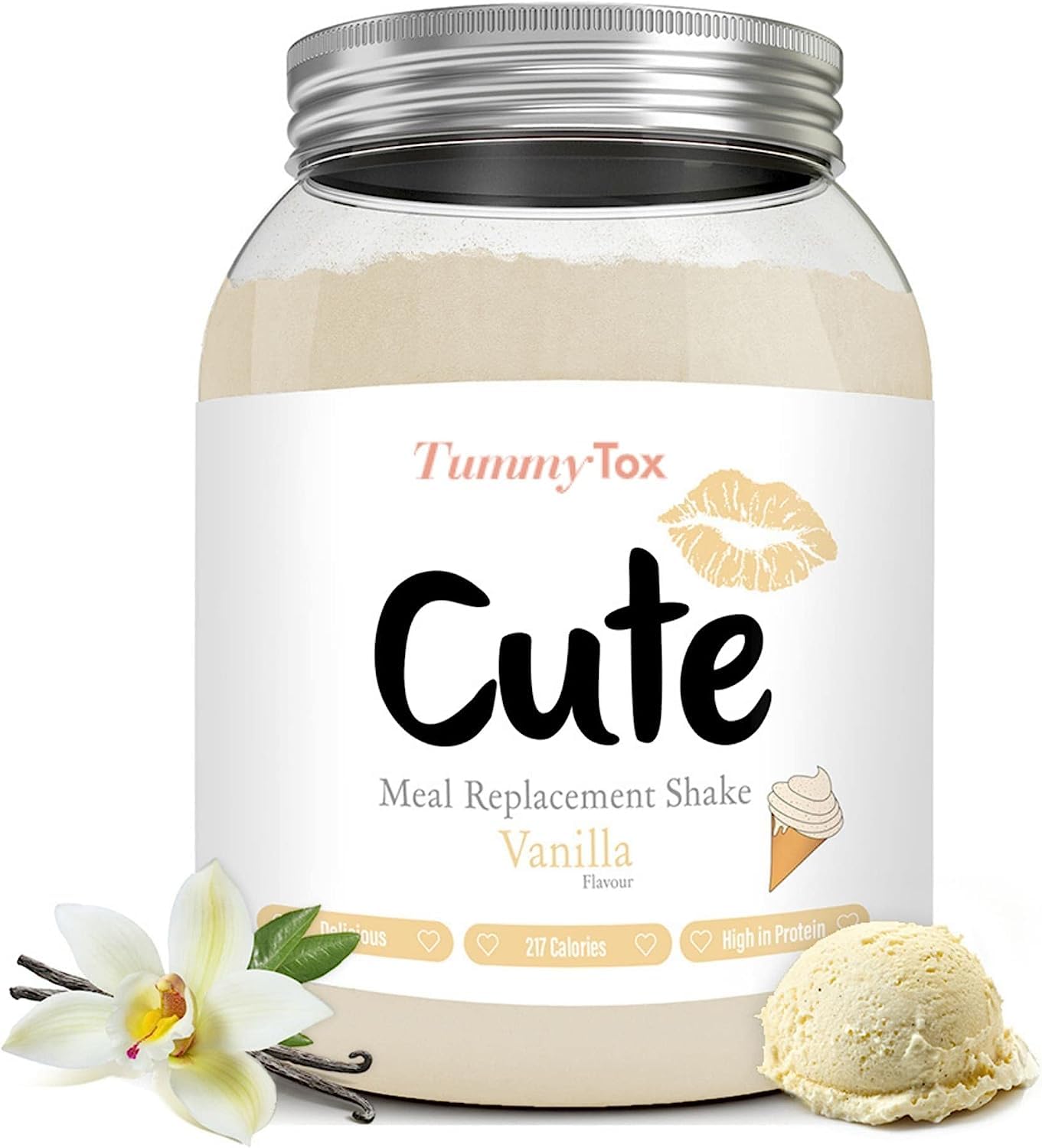 Cute Nutrition Frullato Sostitutivo del Pasto al Cioccolato - Shake Dietetico con Vitamine - Confezione da 500g con E-book Gratis di TummyTox