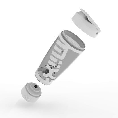 Promixx Bottiglia Originale Shaker - Alimentato a Batteria per Frullati di Proteine Lisci - Senza BPA, Tazza da 600ml (Bianco)