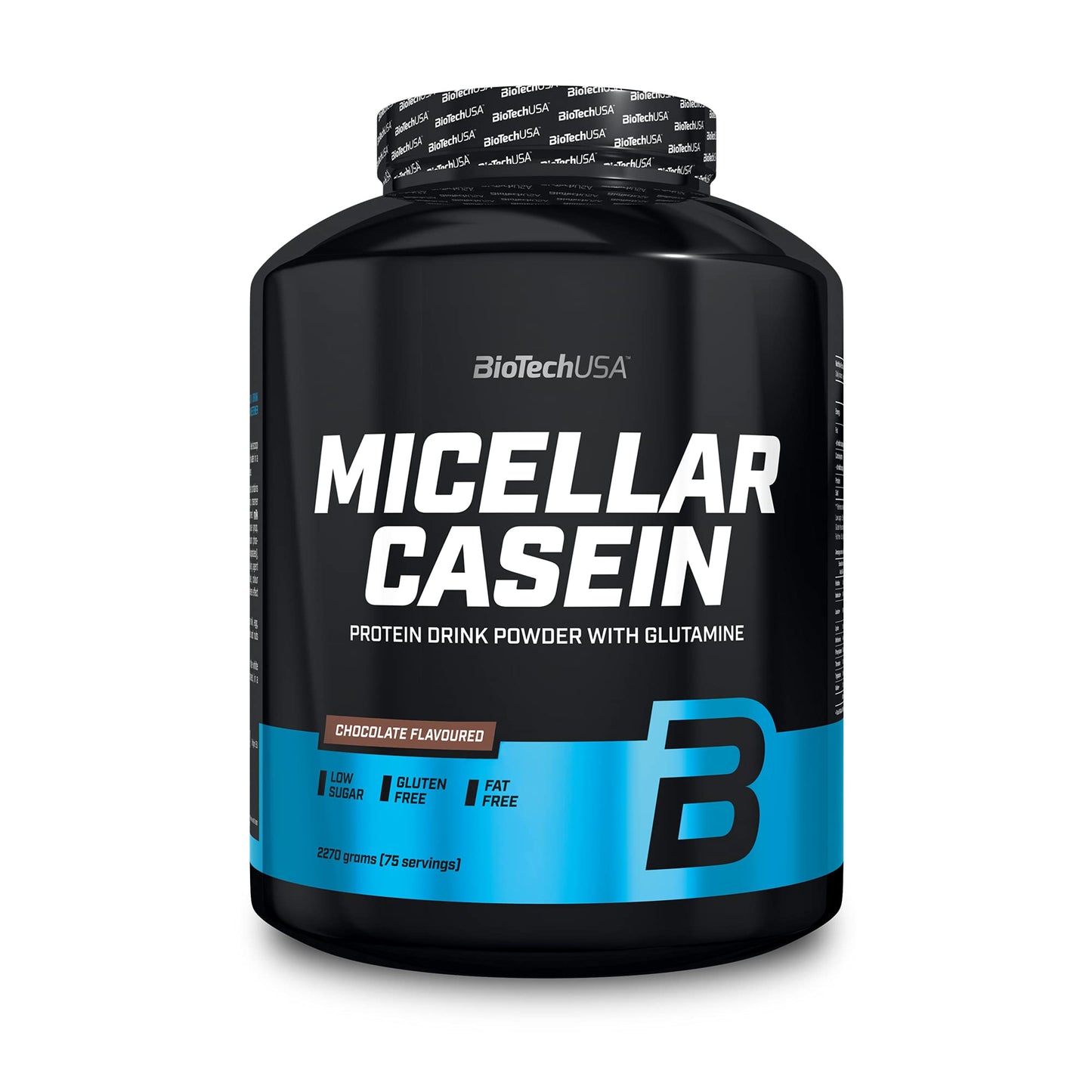 BioTechUSA Micellar Casein in Polvere | Tempo di Assorbimento Esteso | Senza Glutine e Senza Grassi | Aggiunta di L-Glutammina, 908 g, Vaniglia