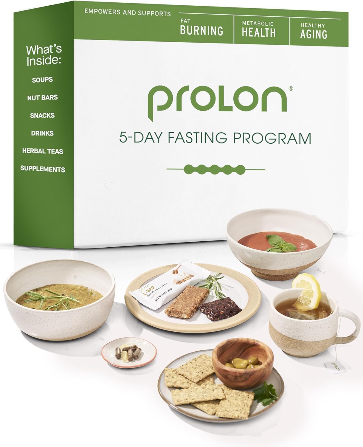 ProLon – Kit Dieta Mima Digiuno – Programma Nutrizionale di 5 Giorni – Prof. Valter Longo – Autofagia - Made in Italy – Varietà 4 (Piselli, Ceci, Lenticchie, Peperoni)