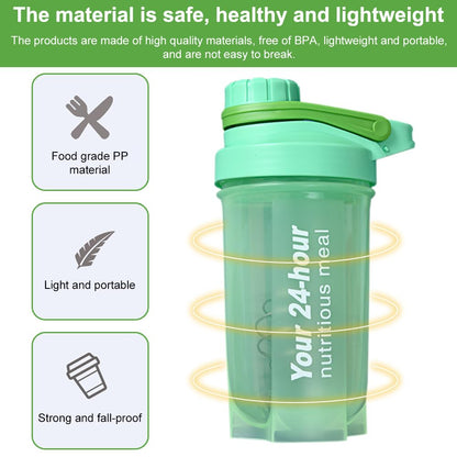 EACHPT Protein Shaker,Shaker per proteine da 600 ml per frullati di integratori,shaker per proteine con tappo a vite,setaccio e scala graduata|A prova di perdite,senza BPA