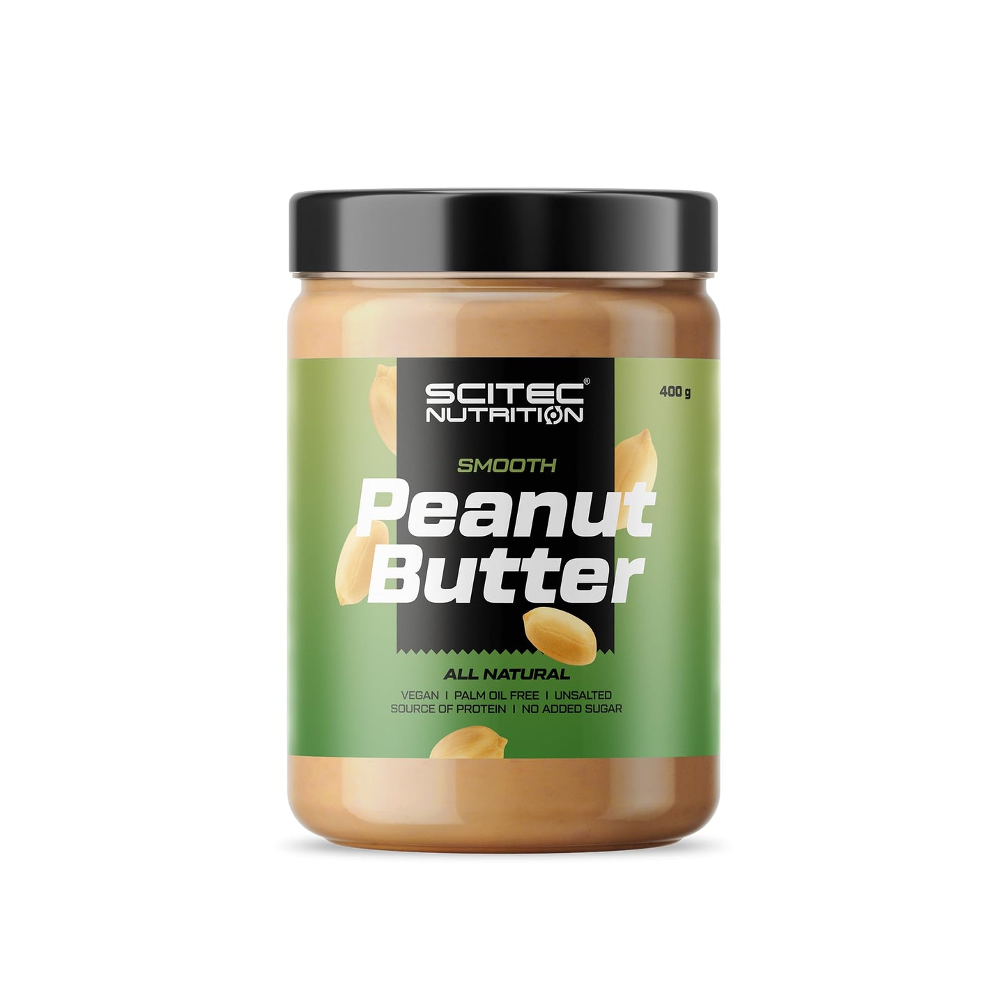 Scitec Nutrition Peanut Butter - Senza olio di palma - Vegano - A basso contenuto di sale - Fonte di proteine - A basso contenuto di zuccheri - Potenziamento energetico naturale, 1 kg, Crunchy