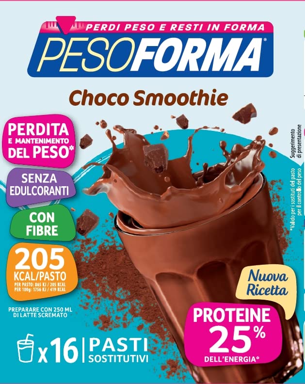 Pesoforma Smoothie Frutti di Bosco, Pasto sostitutivo per il controllo del peso, Smoothie gustoso che aiuta a rimettersi in forma, Ricco in proteine e fibre, Solo 202 calorie, 16 pasti, 436 gr