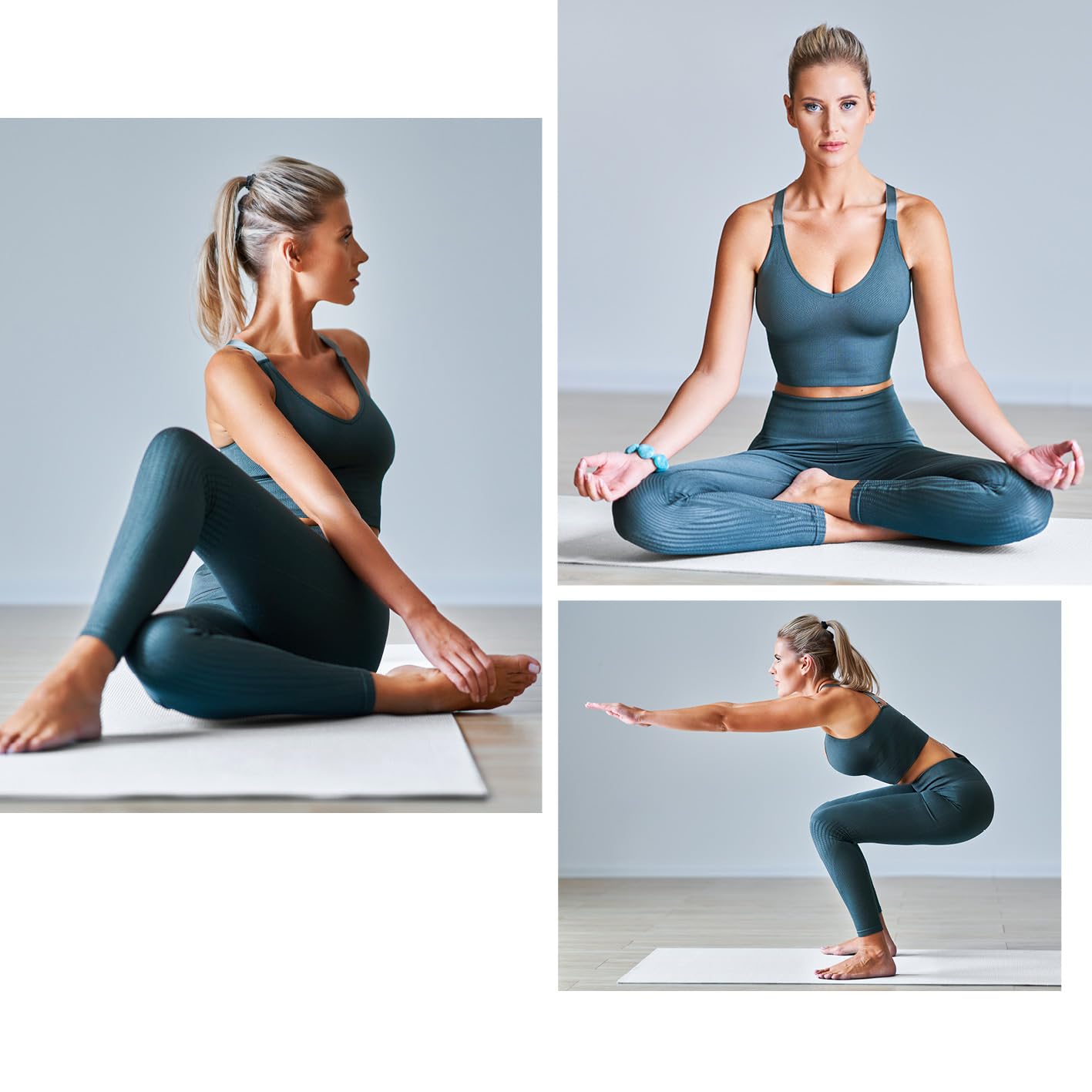 #DoYourFitness Tappetino yoga antiscivolo | Spessore da 0,8cm a 2cm | 183cm x 61cm o XXL 190cm x 100cm | Per principianti e utenti avanzati [Adatto per uso interno/esterno]