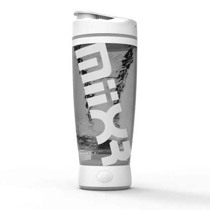 Promixx Bottiglia Originale Shaker - Alimentato a Batteria per Frullati di Proteine Lisci - Senza BPA, Tazza da 600ml (Bianco)