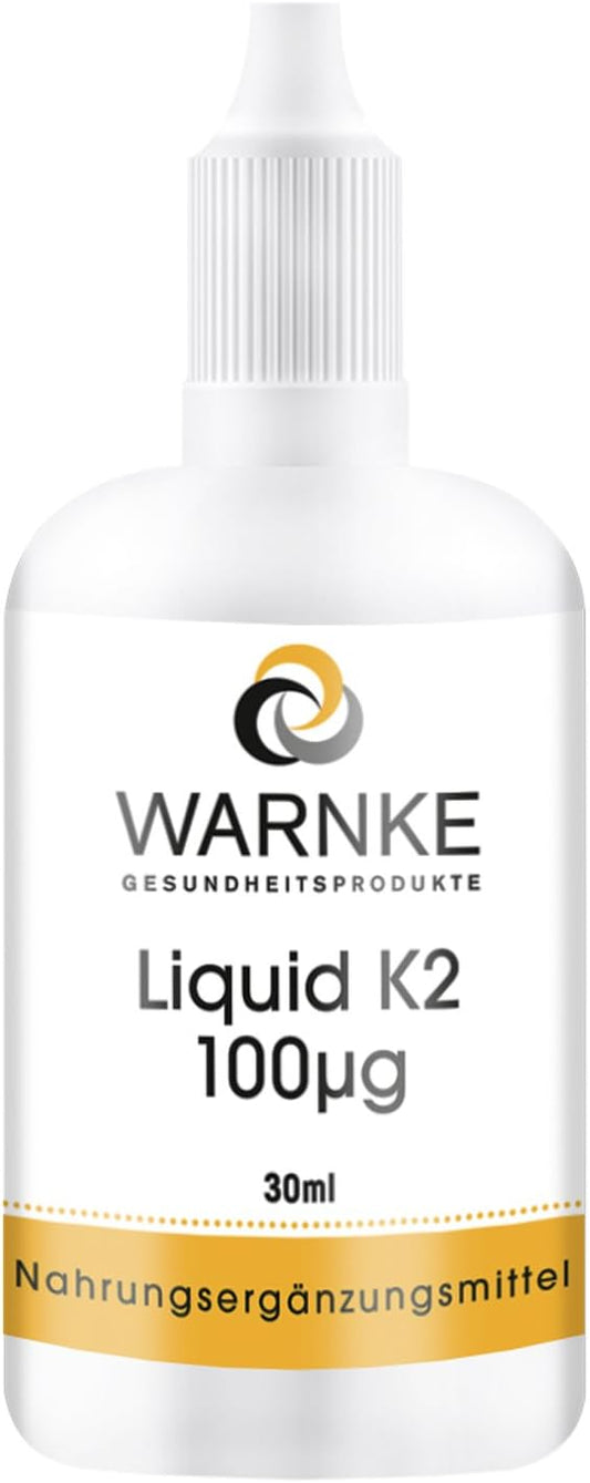 Vitamina K2 olio - mk7 100mcg - 10 gocce - 30ml - Menachinone MK-7 | Warnke Vitalstoffe - Qualità da farmacia tedesca