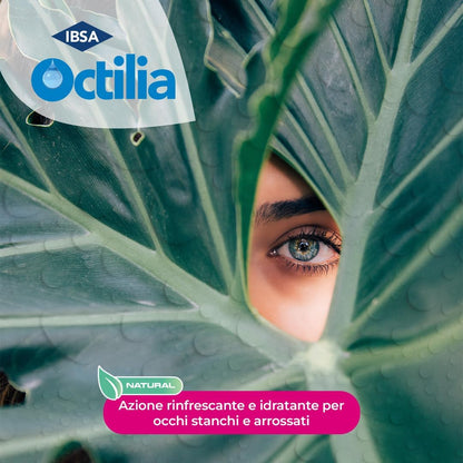 Octilia Natural Gocce Oculari Acido Ialuronico Gocce Occhi Acque Distillate Di Fiordaliso E Camomilla Gocce Per Occhi Irritati E Arrossati in 10 Flaconcini Monodose Richiudibili Da 0,5ml