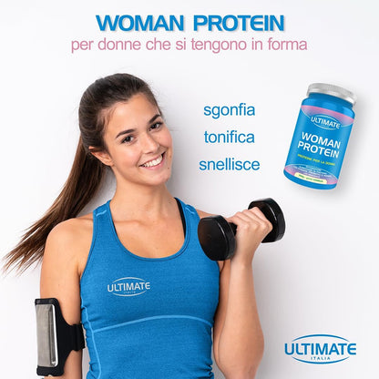 Ultimate Italia - Woman Protein proteine specifiche per donne - 750g - cacao - proteine di soia e albume d'uovo