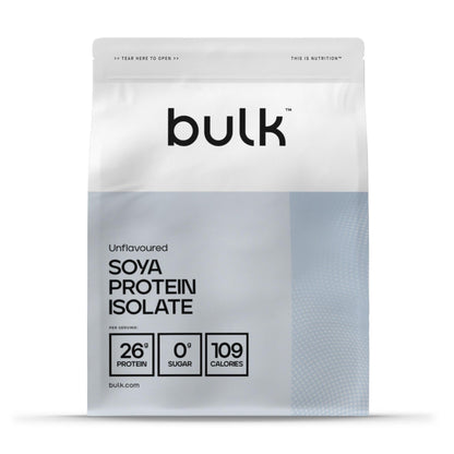 Bulk Proteine isolate di soia, Frullato proteico vegano, Non aromatizzato, 1kg, 33 porzioni