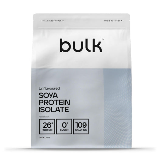 Bulk Proteine isolate di soia, Frullato proteico vegano, Non aromatizzato, 1kg, 33 porzioni