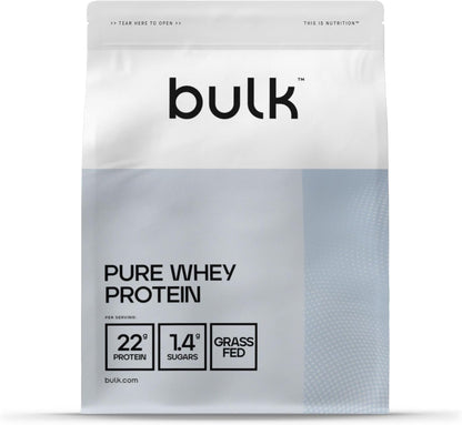 Bulk Pure Whey Protein, Caramello salato, 500 g, 16 porzioni