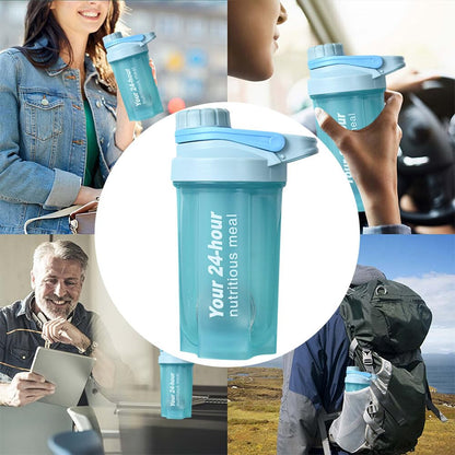 EACHPT Protein Shaker,Shaker per proteine da 600 ml per frullati di integratori,shaker per proteine con tappo a vite,setaccio e scala graduata|A prova di perdite,senza BPA