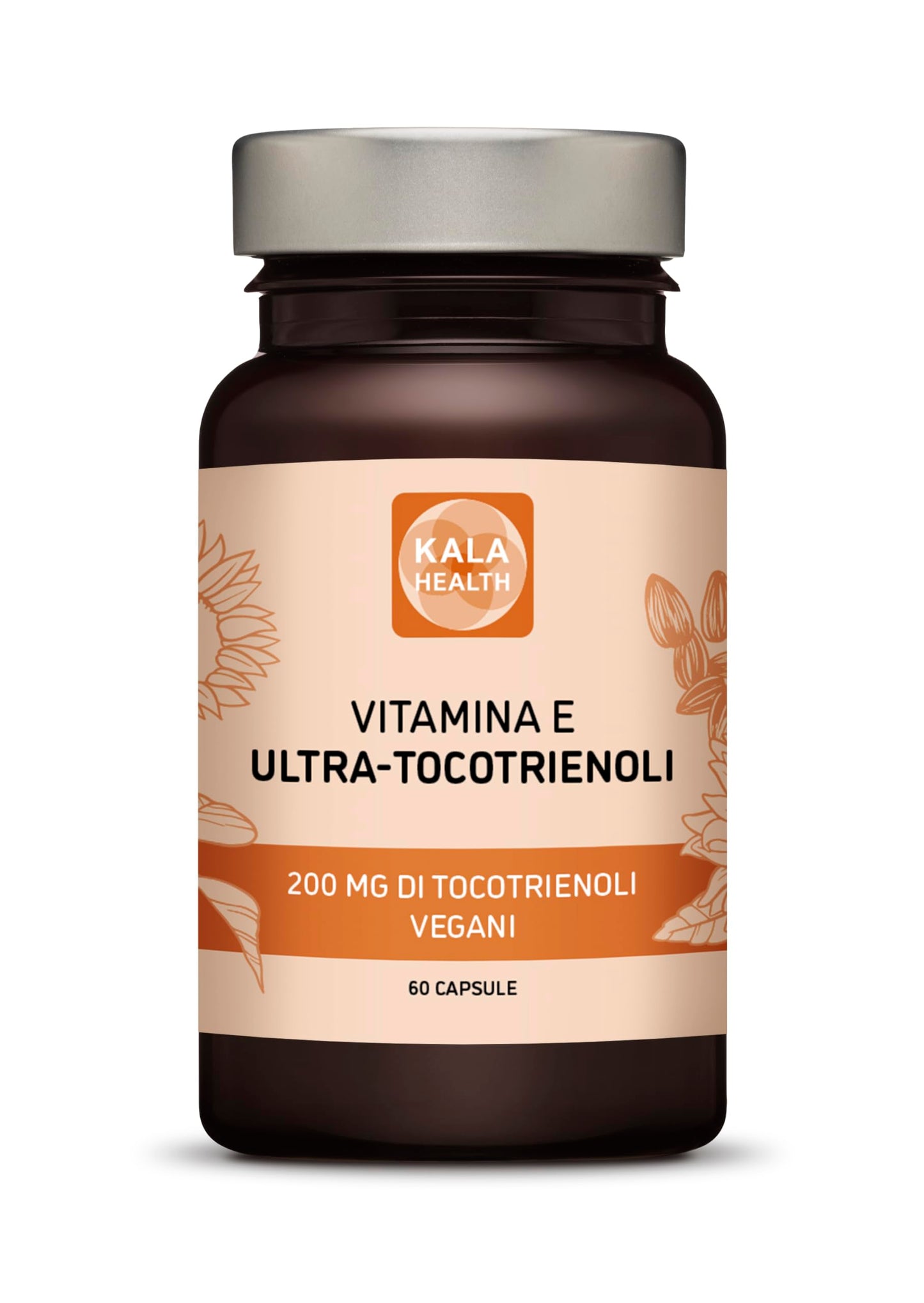 Kala Health Ultra Tocotrienol 200mg Vitamina E Vegana - Tutti e 4 i Tocotrienoli - Alfa Tocotrienolo + Beta Tocotrienolo + Gamma Tocotrienolo + Delta Tocotrienolo - Senza Tocoferoli (30)