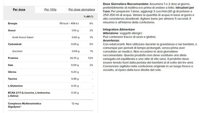 Prozis Prime Casein 1000 gr - caseina a lento rilascio (biscotto e crema)