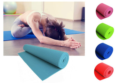 CLICLED Tappetino Arrotolabile Per Yoga 4mm Fitness Aerobica Allenamenti Sport Tappeto Con superficie Antiscivolo