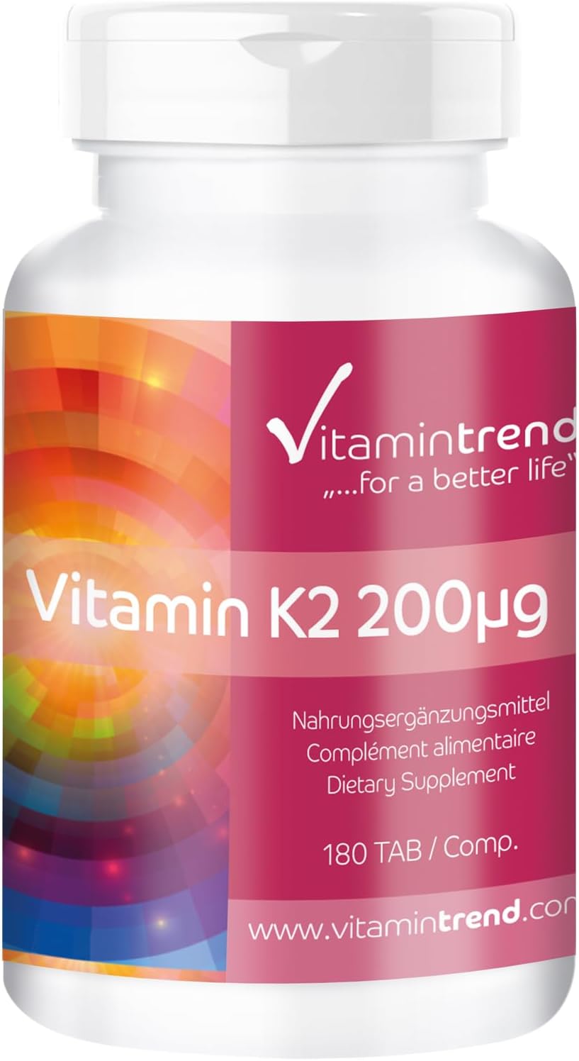 Vitamina K1 200µg - 180 Compresse PER 6 MESI! - vegano - da natto | Vitamintrend®