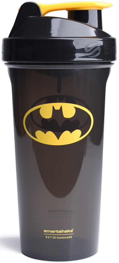 Smartshake Lite Justice League Protein Shaker Bottle 800ml - DC Comics Batman Borraccia per acqua a tenuta stagna BPA Free Gym Shaker Bottle per frullati proteici e proteine in polvere