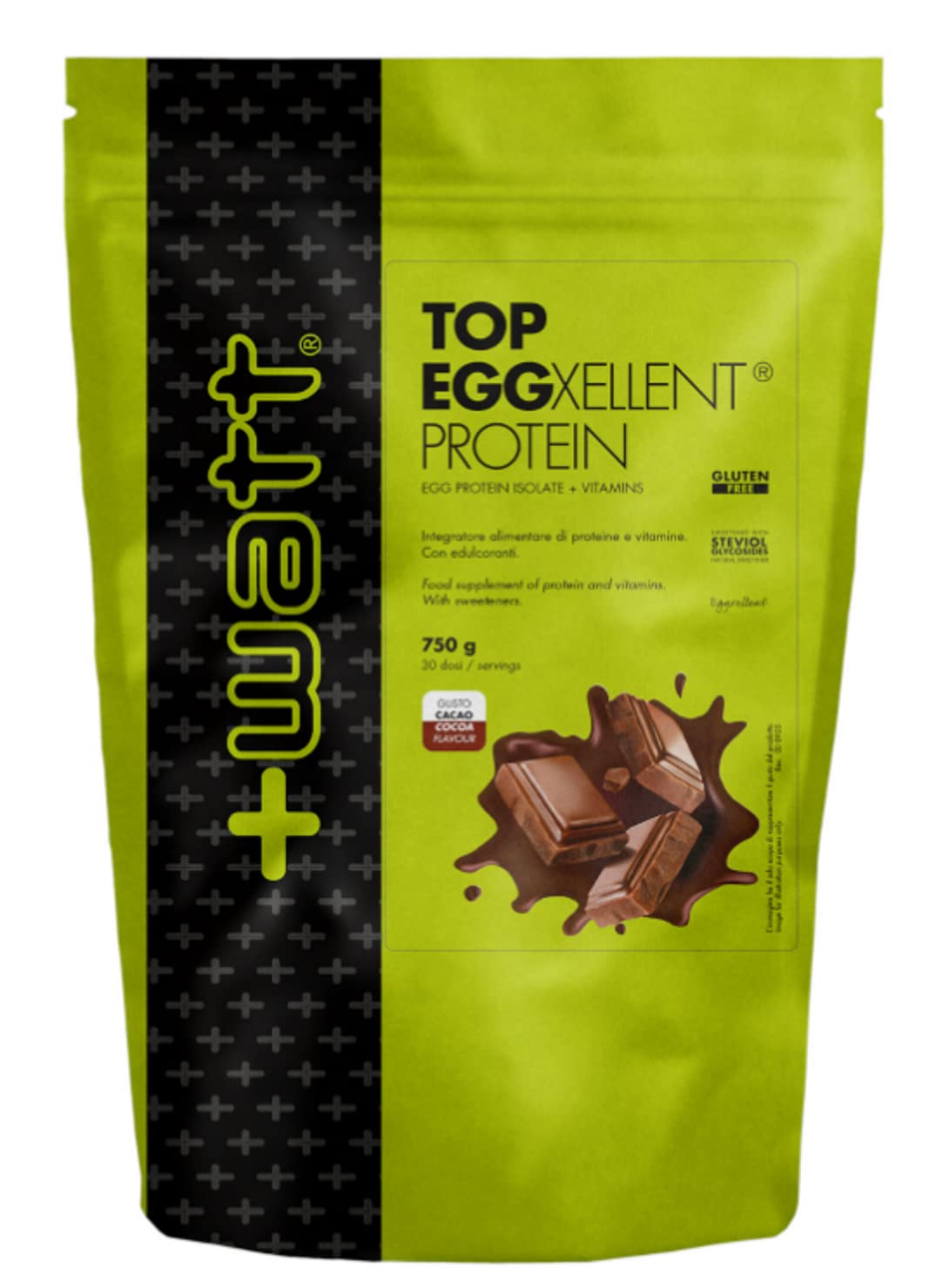 + Watt Top Eggxellent Protein 750 gr - proteine uova albume + vitamine B1 B2 B6 E C