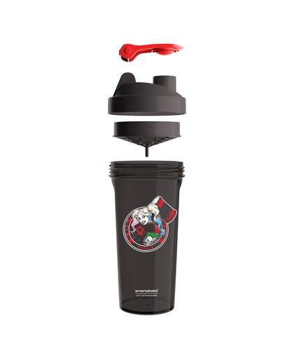 Smartshake Lite Justice League Protein Shaker Bottle 800ml - DC Comics Batman Borraccia per acqua a tenuta stagna BPA Free Gym Shaker Bottle per frullati proteici e proteine in polvere