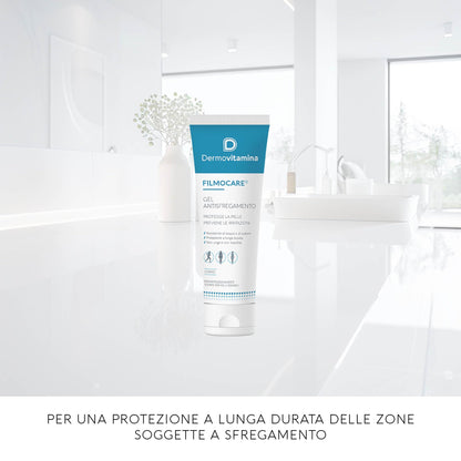 Dermovitamina Filmocare Antisfregamento 100 ml, Gel antisfregamento indicato per chi pratica sport, per i soggetti in sovrappeso e per le persone anziane o lungodegenti