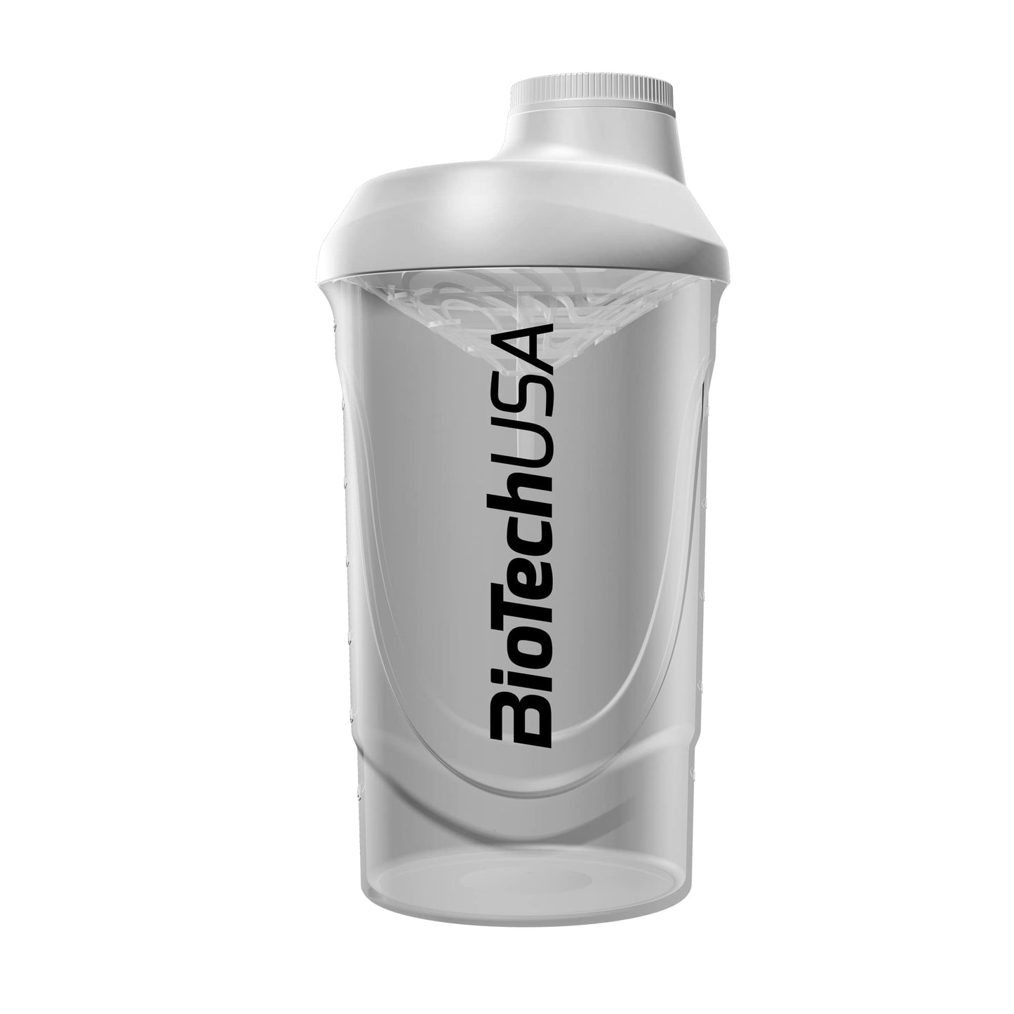 BioTechUSA Wave Shaker | Bottiglia shaker | 100% a prova di perdite | Miscelazione migliorata | Durevole e sicura | Facile da usare e da pulire, 600 ml, Ciano