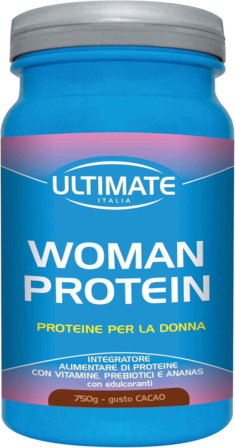 Ultimate Italia - Woman Protein proteine specifiche per donne - 750g - cacao - proteine di soia e albume d'uovo