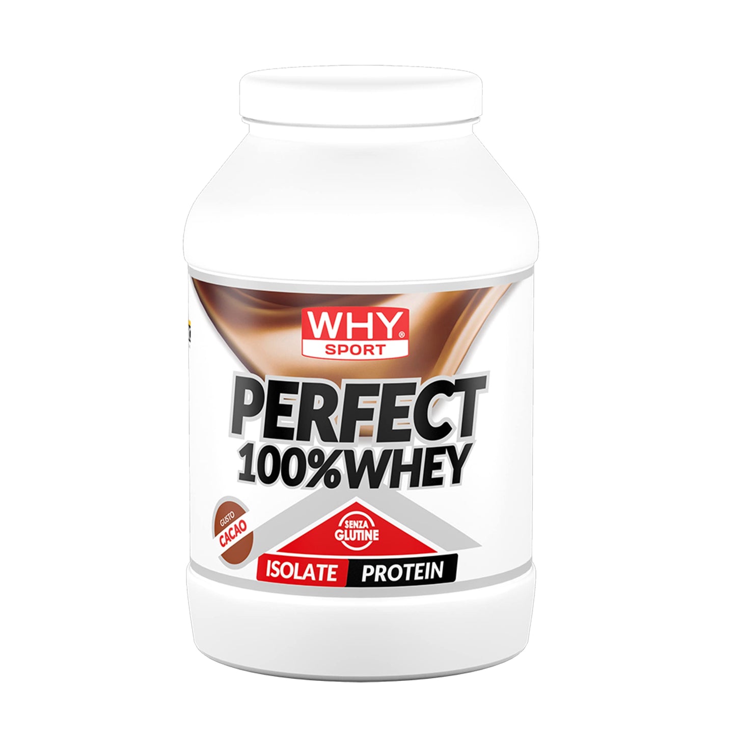 WHY SPORT PERFECT 100% WHEY - Proteine Whey - Proteine Isolate - Proteine in Polvere con Aminoacidi Essenziali per la Massa Muscolare - Gusto Cioccolato al Latte - 900 gr