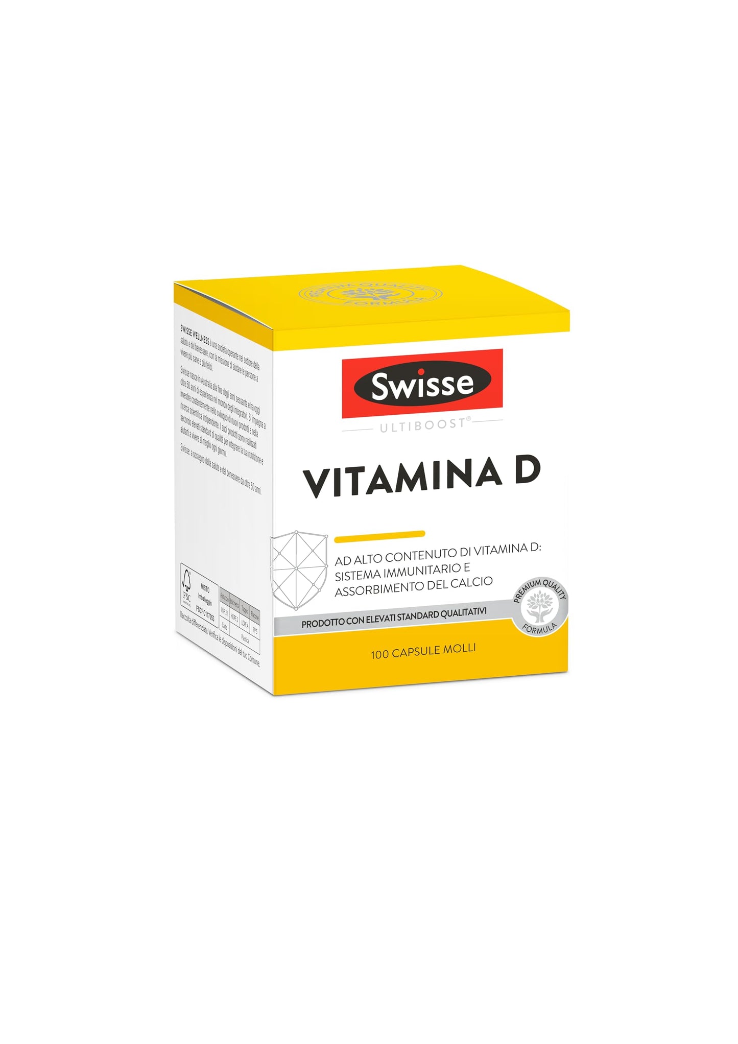 Swisse Vitamina D3, 100 Capsule