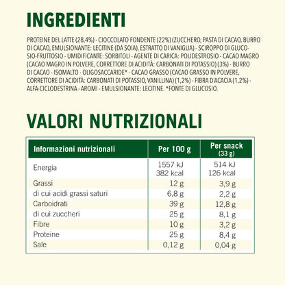 Enervit, Enerzona Protein Snack 40-30-30 Variety Pack 5pz Cioccolato/arancia + 5pz Salty Caramel, Barrette Proteiche per Dieta a Zona con Proteine del Latte e Fibre, Senza Olio di Palma