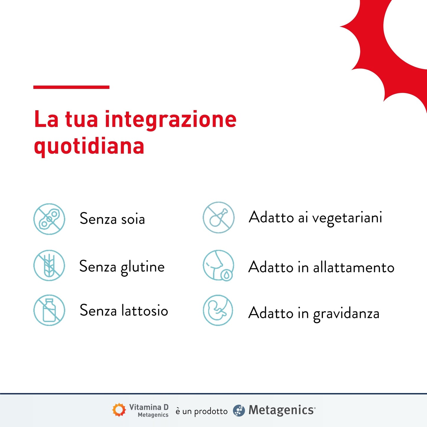 Metagenics Vitamina D 2000 U.I. - Integratore Sistema Immunitario - Per la Salute delle Ossa - 168 Compresse Masticabile