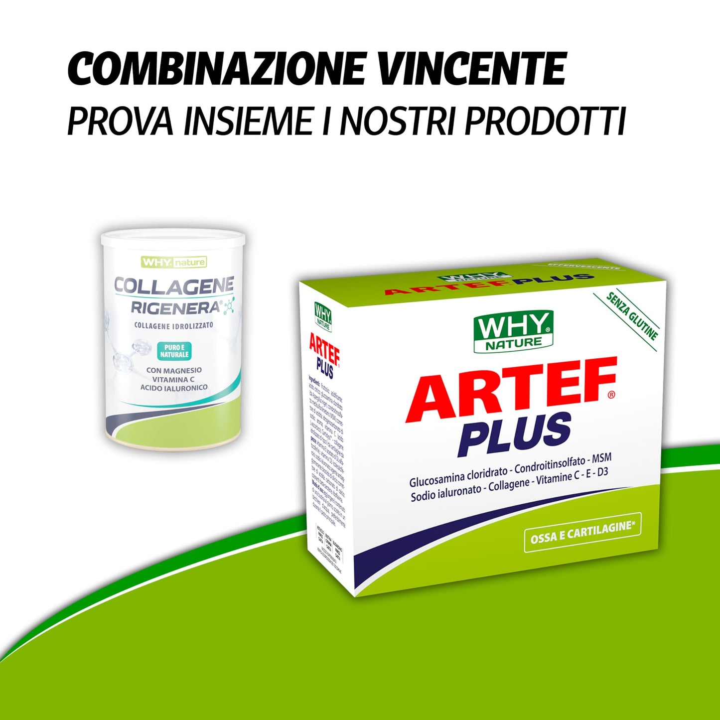 WHY NATURE COLLAGENE RIGENERA - Collagene Idrolizzato Puro e Naturale - Con Magnesio, Vitamina C e Acido Ialuronico - Gusto Neutro - 330gr