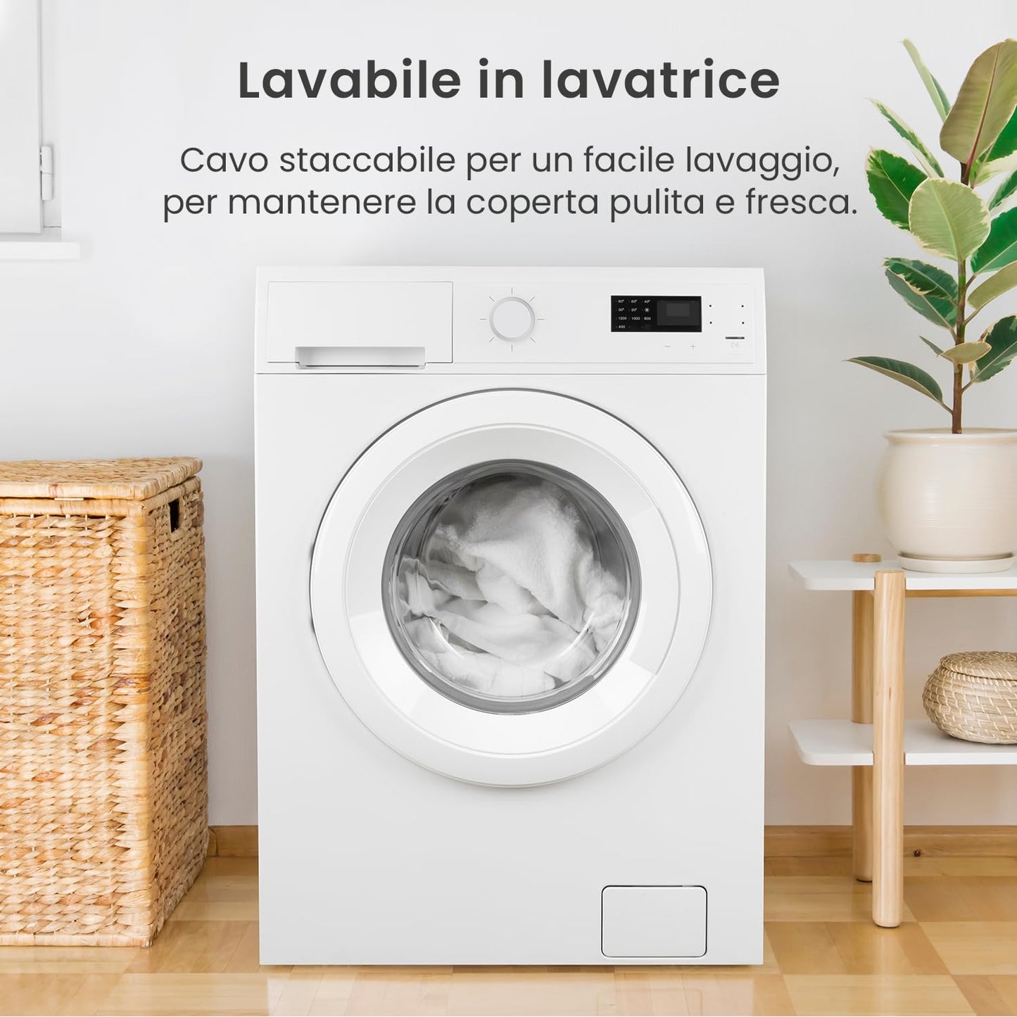 Cosi Home Scaldaletto Singolo150x80cm con Sistema di Sicurezza Integrato e Protezione contro il surriscaldamento - 3 livelli di Temperatura