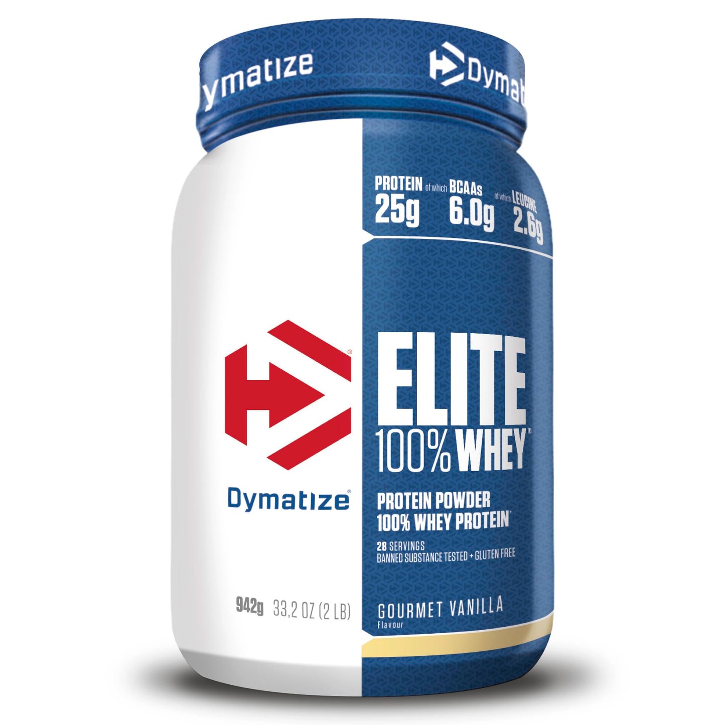 Dymatize Elite 100% Whey Rich Chocolate 2170g - Polvere ad alto contenuto di proteine e basso zuccheri del siero latte BCAA