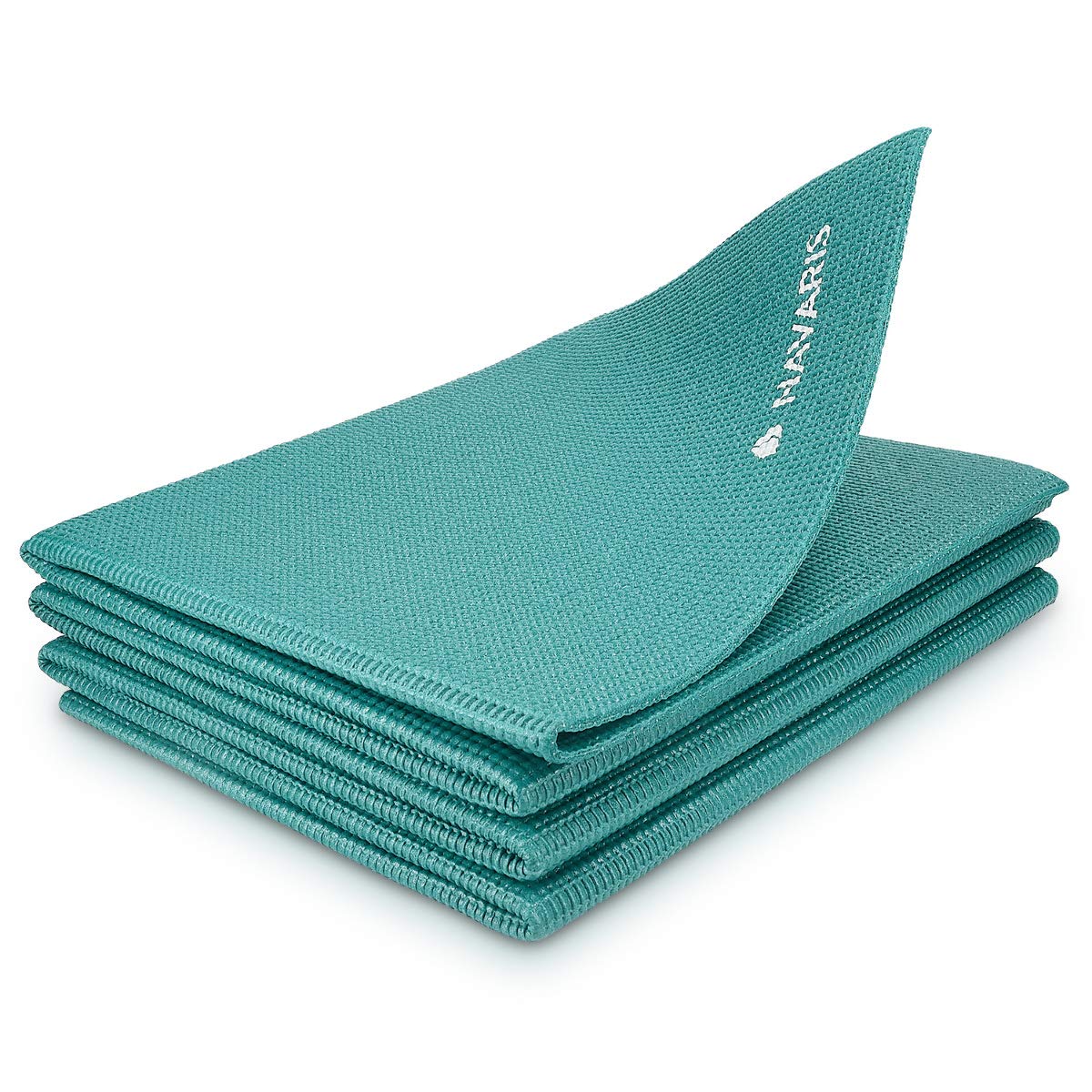 Navaris Tappetino Yoga Pieghevole Anti-Scivolo - Tappeto Sottile 4mm in Morbido Memory-Foam - Ginnastica o Esercizi Pilates in Viaggio Parco Palestra