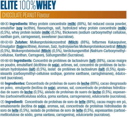 Dymatize Elite 100% Whey Rich Chocolate 2170g - Polvere ad alto contenuto di proteine e basso zuccheri del siero latte BCAA