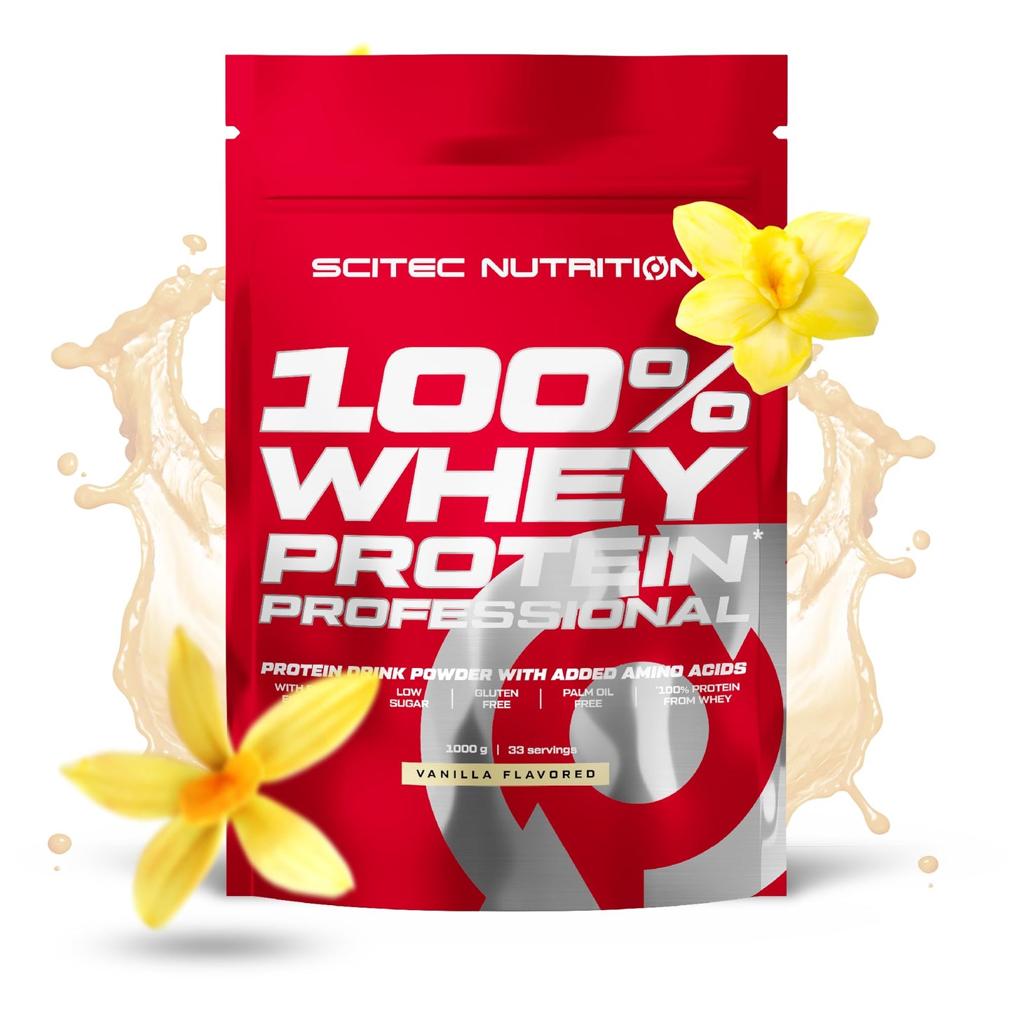 Scitec Nutrition 100% Whey Protein Professional - Potenziato con aminoacidi extra ed enzimi digestivi - Senza glutine - Senza olio di palma, 2.35 kg, Cioccolato