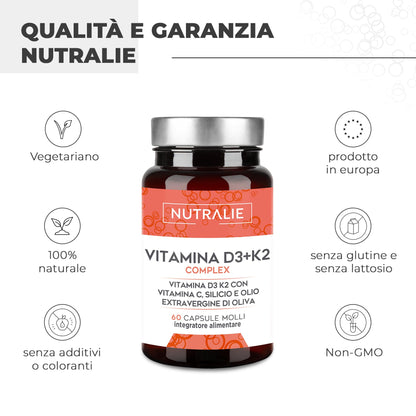 BIOTINA - Crescita Capelli, Unghie e Pelle - Integratore Capelli ad Alto Dosaggio con Zinco Selenio e Vitamine D e E | 120 Capsule Vagane Nutralie