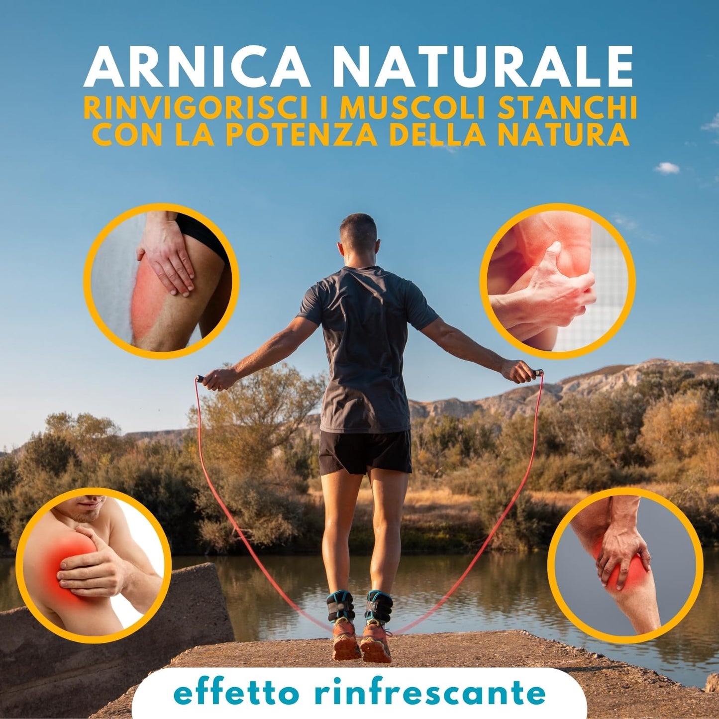 Arnica per Cavalli Uso Umano 98% Formula Naturale Extra Forte, Arnica Gel Forte per Massaggi Locali, 100% Made in Italy 550 ml - BELL'ITALIABIO…