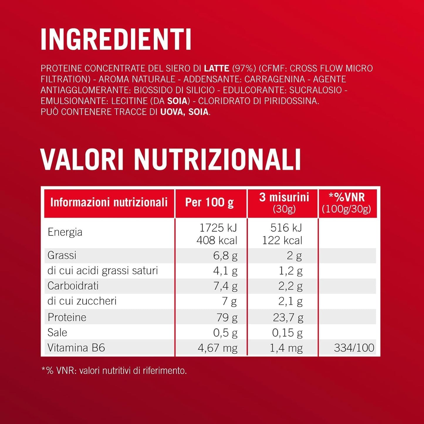 Enervit, 100% Whey Protein, Gusto Cacao, ideale dopo l'Allenamento, Ricco di Vitamina B6, con Proteine dal Siero del Latte, Senza Zuccheri Aggiunti, Barattolo da 420 Grammi