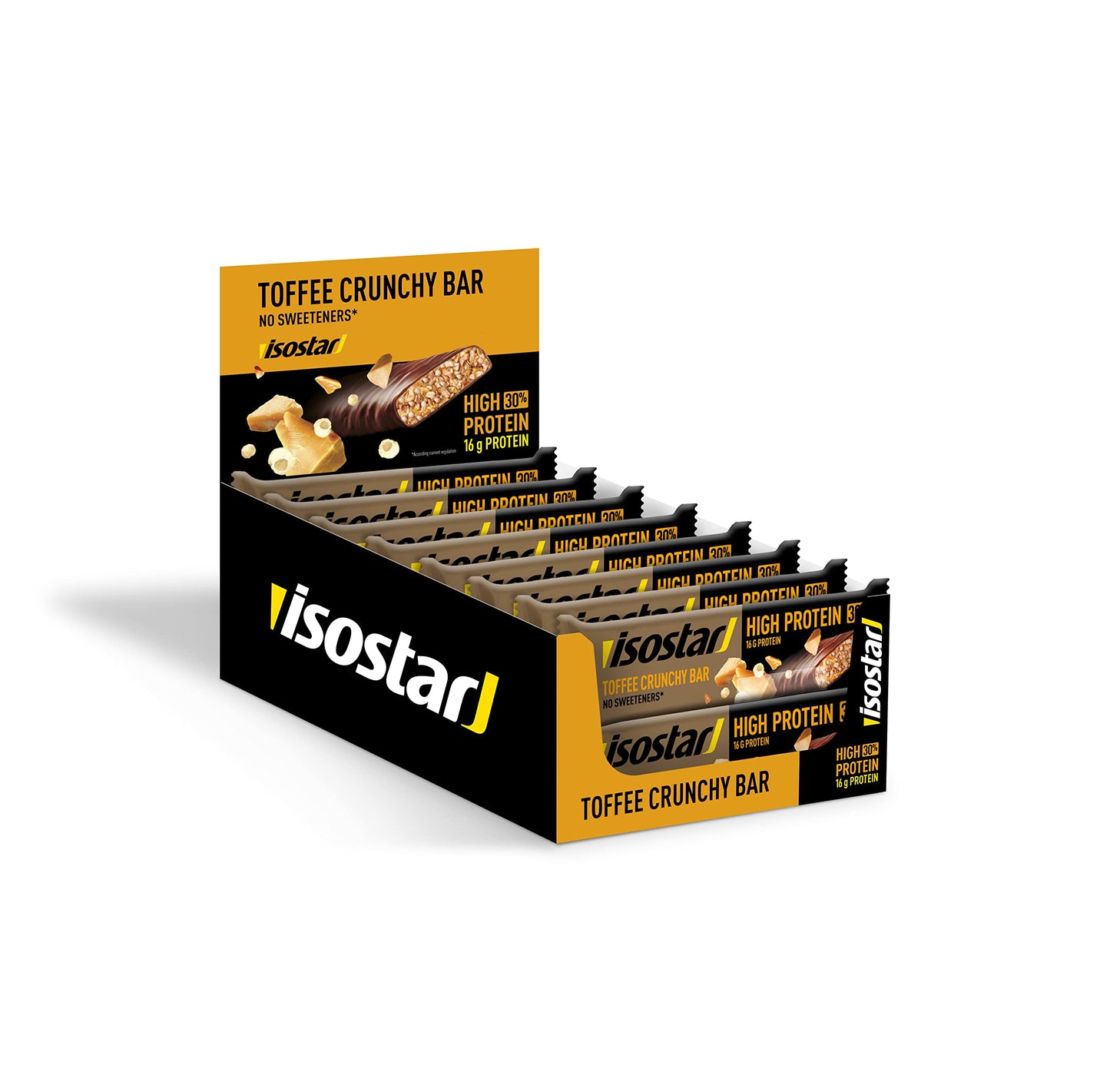 Isostad Barrette High Protein 30 gusto Chocolate Crispy, bars proteiche per lo sport – 16 confezioni x 55g