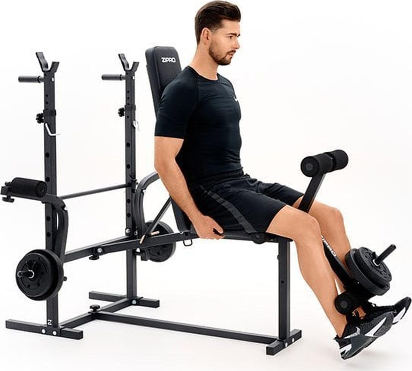 ZIPRO panca pieghevole per allenamento, panca per sollevamento pesi, panca fitness multifunzionale, panca sit up, attrezzi fitness, panca piana, panca pesi, stazione di forza per casa o palestra