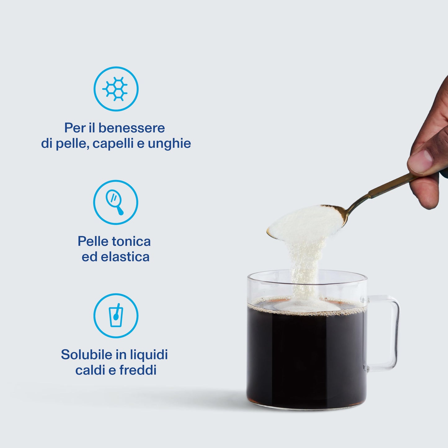 Vital Proteins Collagen Peptides integratore alimentare a base di collagene, inodore e insapore, per il benessere di pelle, capelli e unghie, senza glutine, 20g di collagene per porzione, 587g